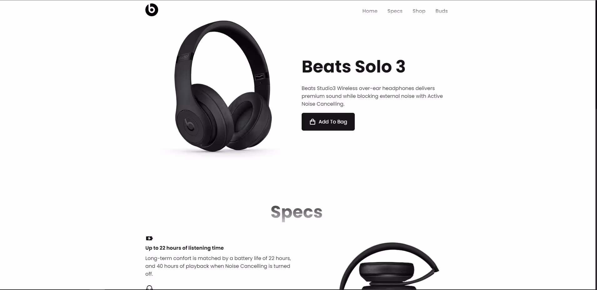 Landing Page Beats clone